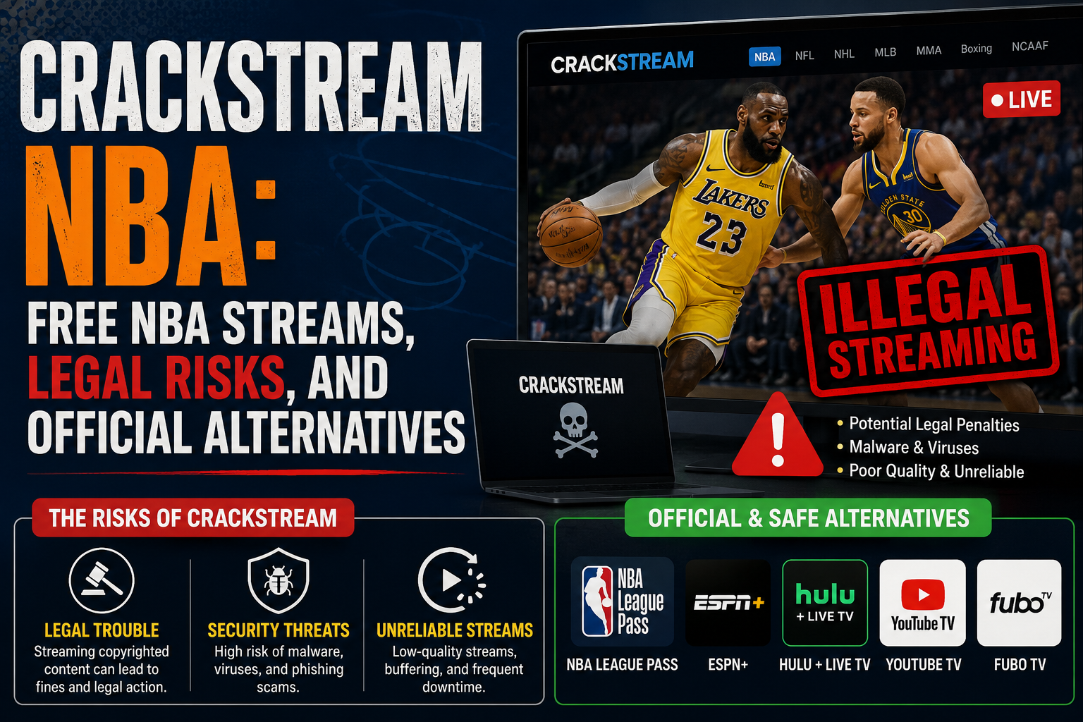 Crackstream NBA Free NBA Streams, Legal Risks, and Official Alternatives