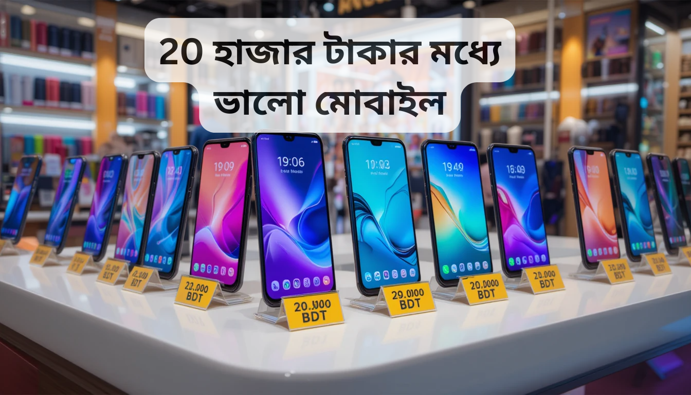 20 হাজার টাকার মধ্যে ভালো মোবাইল: ২০২৫ সালের সেরা চয়েস গাইড
