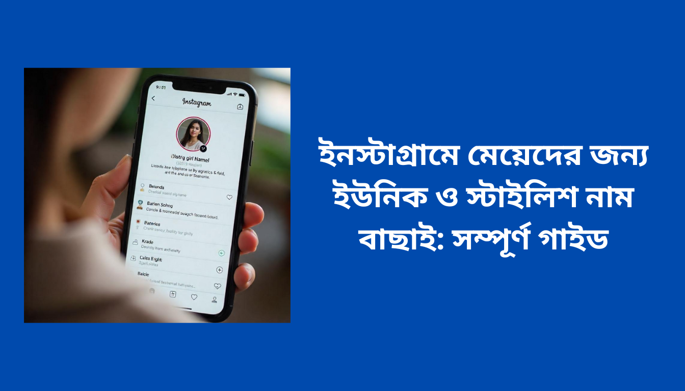 Girls Name ID Ideas Bangladesh | Instagram Username