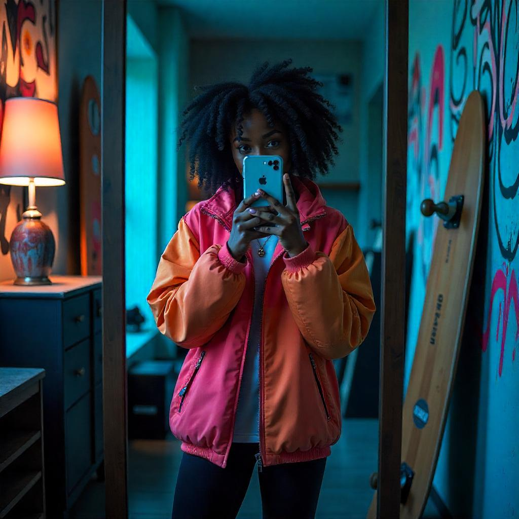 মোবাইল দিয়ে মুখ ঢাকা মেয়েদের পিক