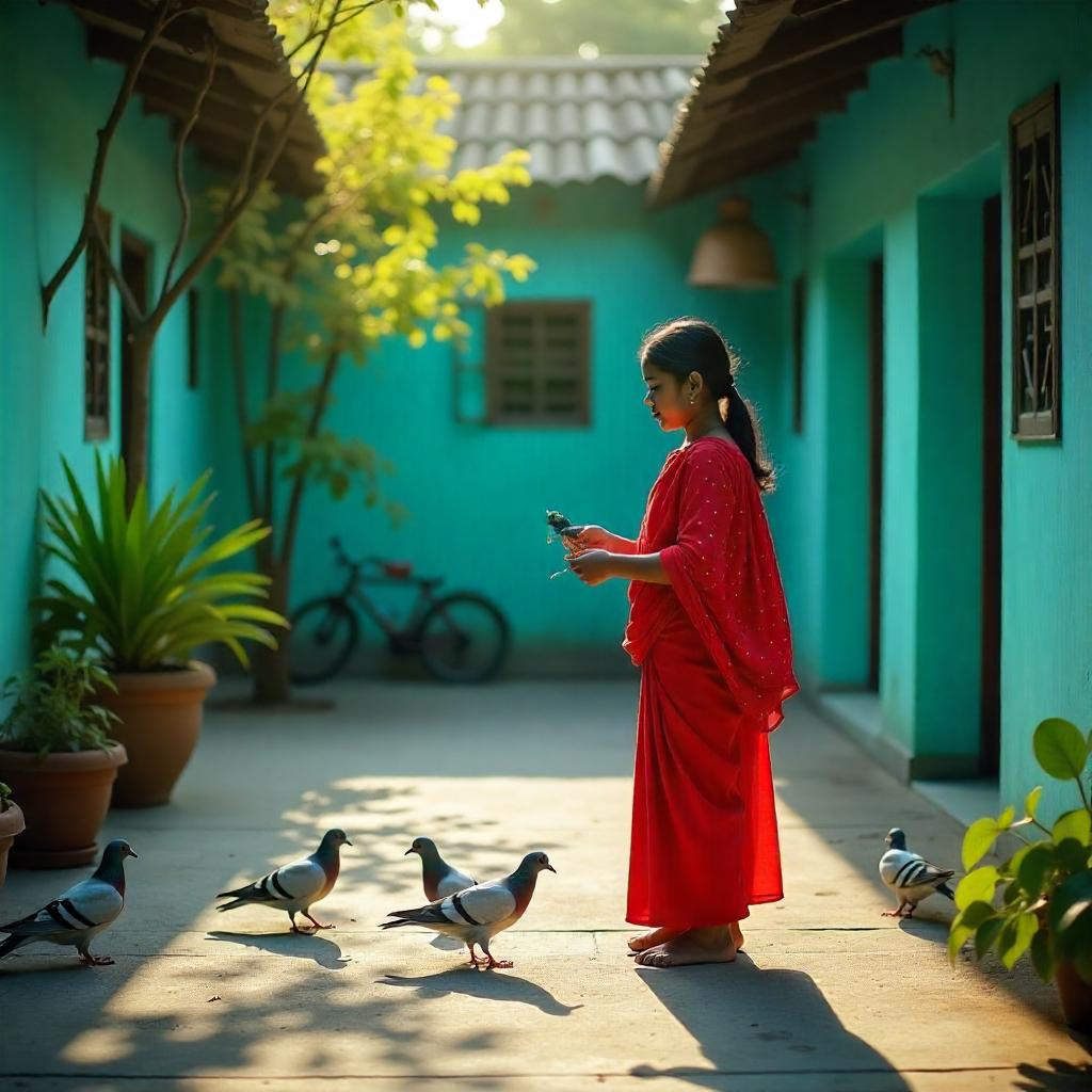 গ্রামের ছোট মেয়েদের পিক