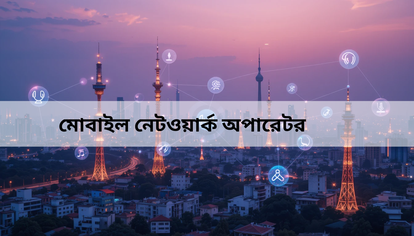 বাংলাদেশের মোবাইল নেটওয়ার্ক অপারেটর: সেবা, প্রতিযোগিতা ও ভবিষ্যৎ সম্ভাবনা